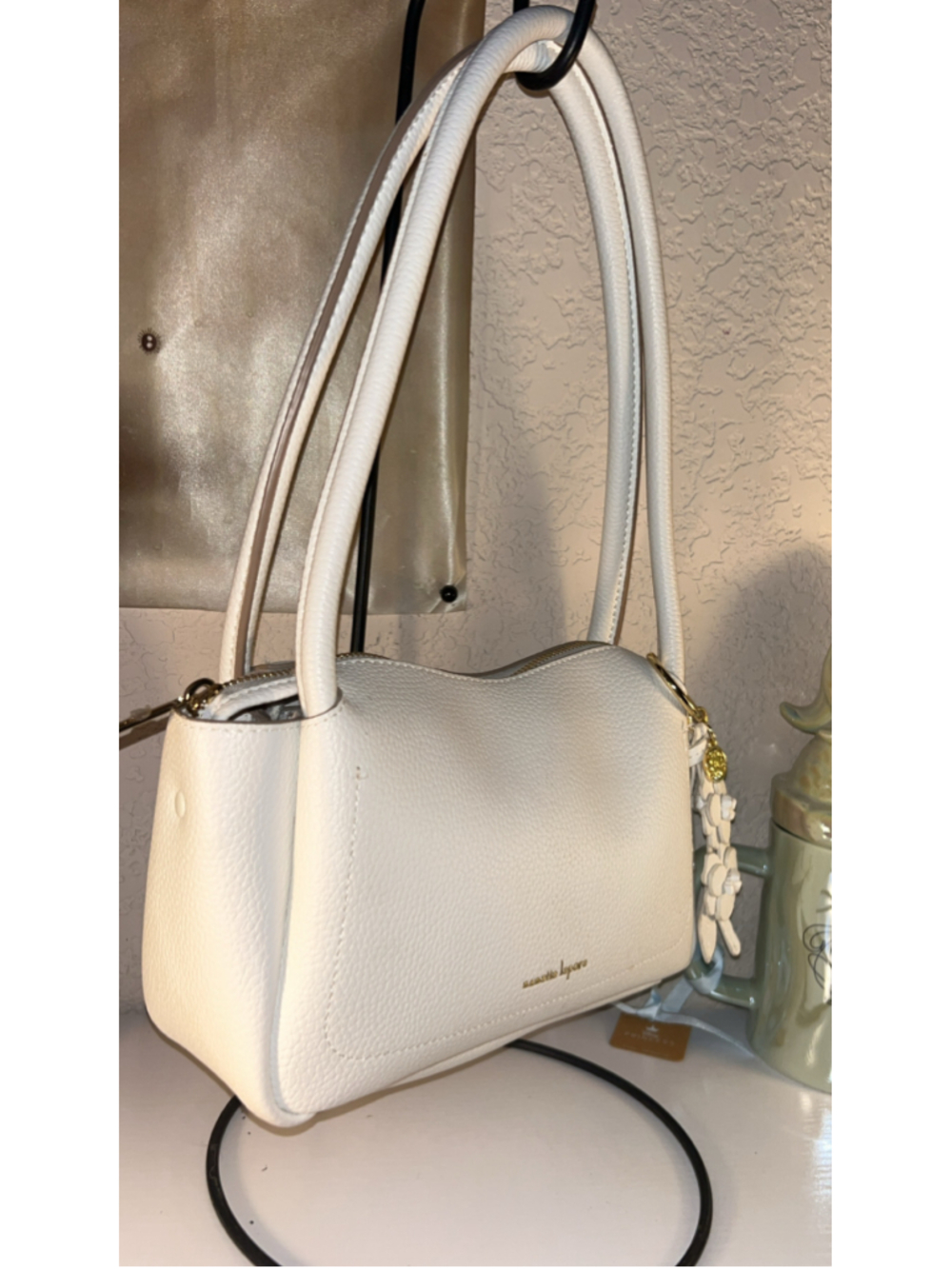Women's Nanette Lepore Satchel Bag One Size White Gold - Picture 3 of 7